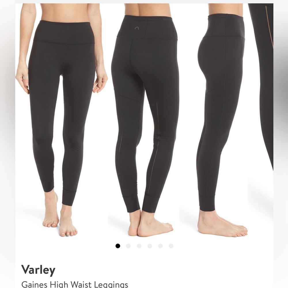 NWOT Varley Gaines High Waist Leggings XS color: Violet ice - Picture 3 of 9